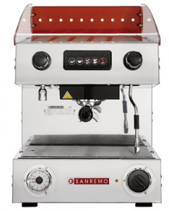 Кофемашина Sanremo Capri DLX 1гр. полуавтомат, красная