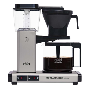 Серебряная кофеварка Moccamaster KBG741