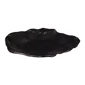 Тарелка плоская KUTAHYA GYOZA Matte Black NRI22DU740170, 22 см