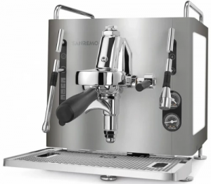 Кофемашина Sanremo Cube V Bicolor 1 гр. полуавтомат, стальная-черная