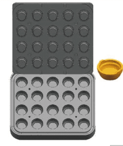 Форма для тарталетницы Kocateq DH Tartmatic Plate 58