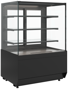 Витрина кондитерская Carboma KC70 VM 1,3-1 LIGHT (версия 2.0) черный