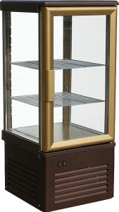 Кондитерская витрина Carboma D4 VM 120-1 (R120C) коричнево-золотой