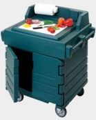 Тележка для доставки блюд Cambro KWS40 гран.-зел.