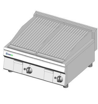 Лавовый гриль газовый Tecnoinox GR70G0 