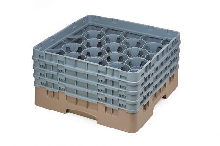 Кассета для бокалов Cambro 20S800 беж./сер.
