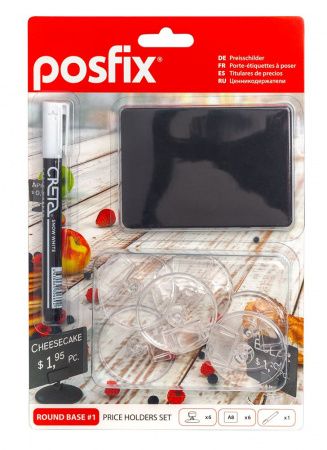 Набор ценникодержателей PosFix ROUND BASE №1 (202308)