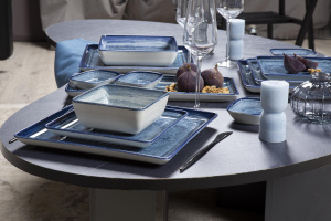 Тарелка глубокая KUTAHYA CORENDON Blue Stone BNTAN19CK890003, 19x19 см