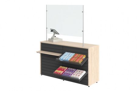 Защита кассира Cryspi (экран L=1500, H=1000 мм)