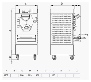 Батч-фризер для мороженого Staf59 HSX400 AW