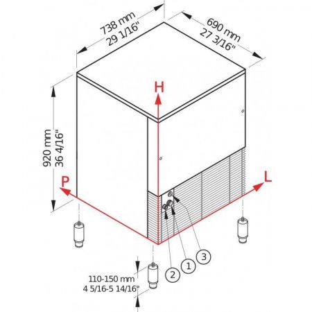 GB 1540W габариты