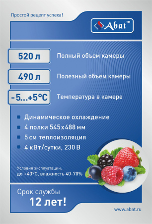 Универсальный шкаф Abat ШХ-0,5-01 нерж
