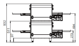 Конвейерная печь Nopein NTE-1620