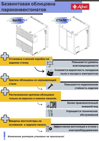 Пароконвектомат Abat ПКА 10-1/1ПП2