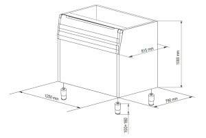 Бункер Brema BIN350 для M800 и M1500