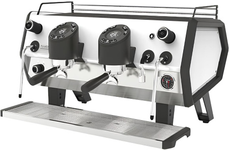 Кофемашина Sanremo D8 2 высокие гр, PRO, белая/черная