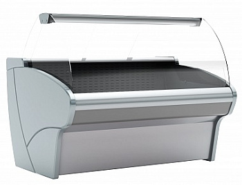 Холодильная витрина Carboma G110 SV 2,0-1 (ВХСр-2,0ш) с боковинами, серый