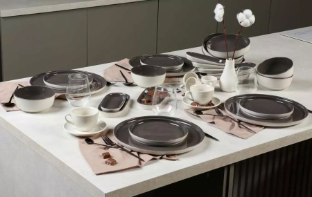 Тарелка плоская KUTAHYA LAGOM Chocolate NOR27DU855A29, 27 см