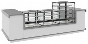 Кондитерская витрина Carboma KC71-130VV 1,2-1B-IN 9005
