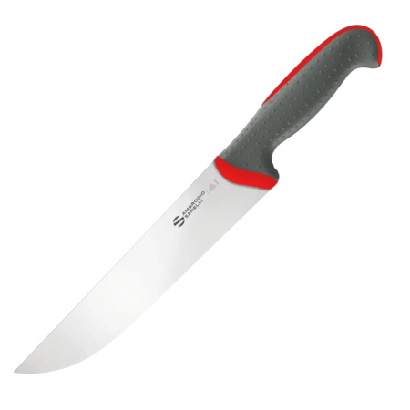 Профессиональный нож Sanelli TM09022R для мяса 22 см красный