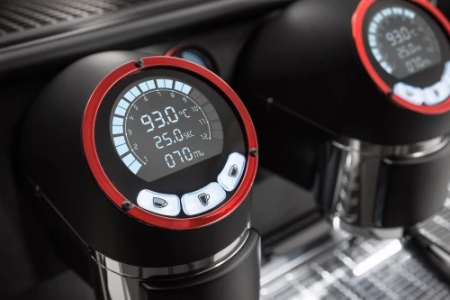 Кофемашина Sanremo Café Racer Naked 2 группы 220В, автомат, черно-красная