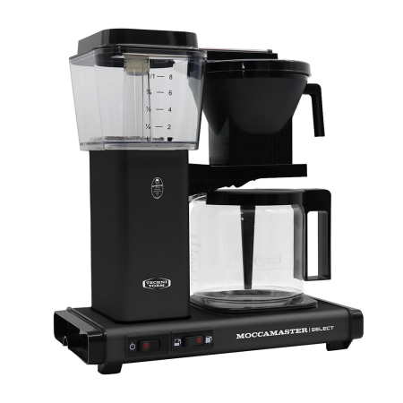Матовая кофеварка в чёрном цвете Moccamaster KBG741 Select