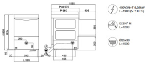 Фронтальная посудомоечная машина Compack PL56E+DP45