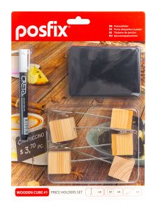 Набор ценникодержателей PosFix WOODEN CUBE №1 (202350)