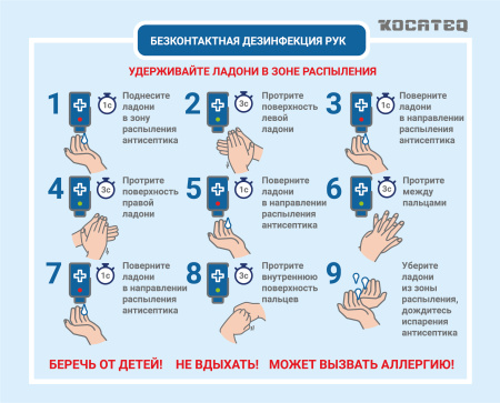 Дезинфектор для рук Kocateq HS BIOPROTECT