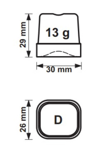 Размеры кубика в Brema cb184a q