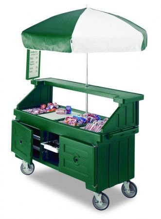 Тележка для доставки блюд Cambro CVC724 гран.-зел.