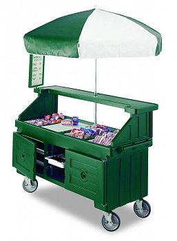 Тележка для доставки блюд Cambro CVC724 гран.-зел.