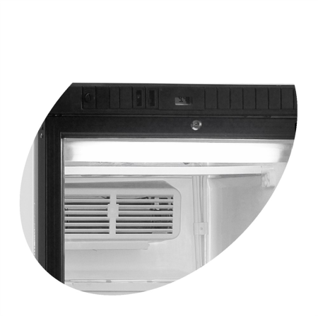 Tefcold UFSC370G замок на стеклянной двери