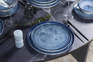 Тарелка плоская KUTAHYA CORENDON Blue Stone BNTS27DU890003, 27 см
