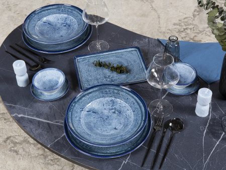 Блюдо KUTAHYA CORENDON Blue Stone BNBOH33KY890003/G, 33x19 см
