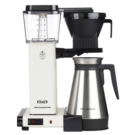 Белая кофеварка Moccamaster KBGT 741