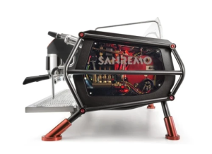Кофемашина Sanremo Café Racer Naked 2 группы 220В, автомат, черно-красная