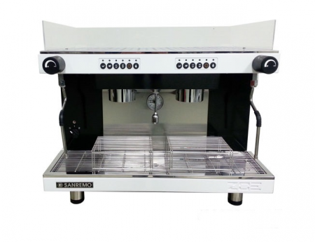 Кофемашина Sanremo Zoe 2 гр. 220В, автомат, бело-чёрная
