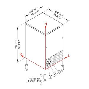 Brema CB 425A HC B-Qube габариты